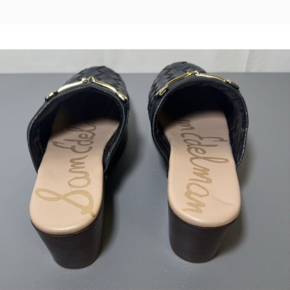 EUC Sam Edelman Halle Black Leather Clog 7.5 - Picture 10 of 16